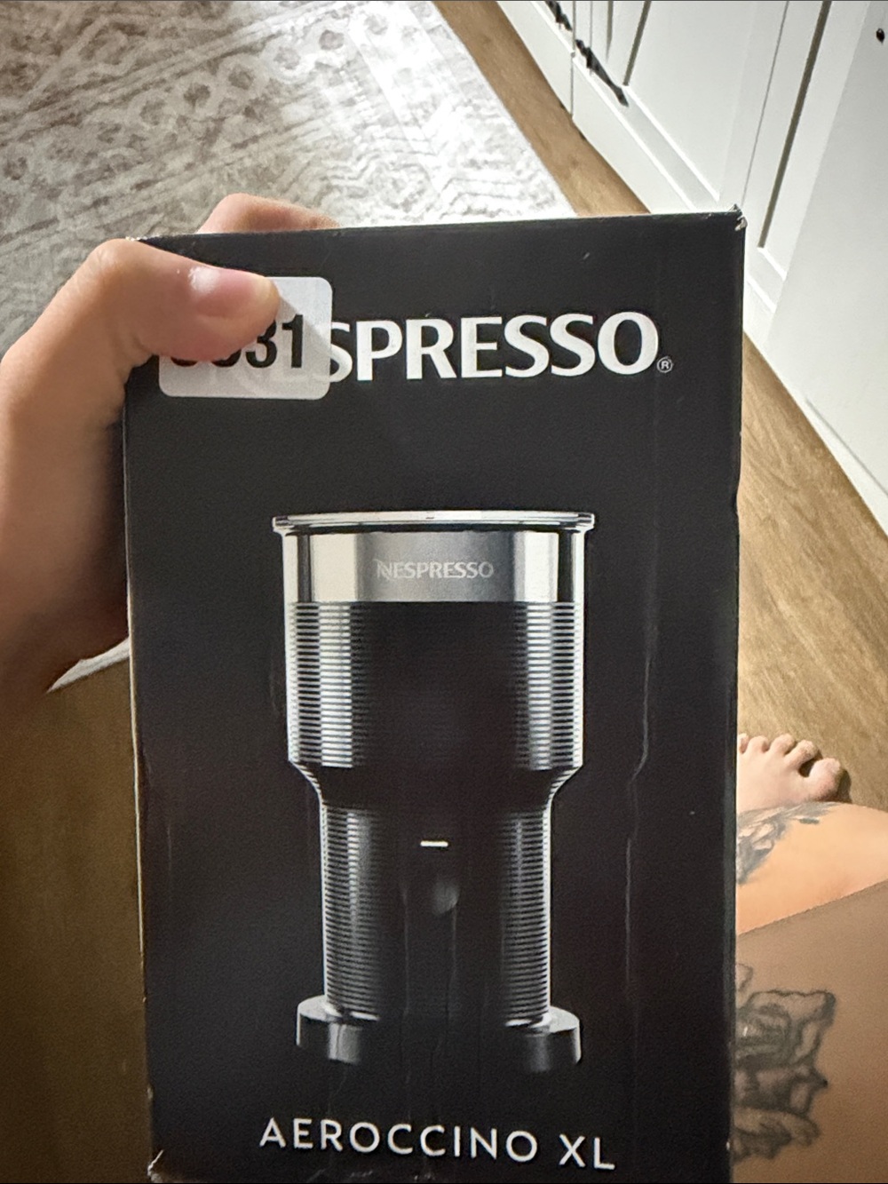 Nespresso Aeroccino XL Milk Frother - Black and Silver